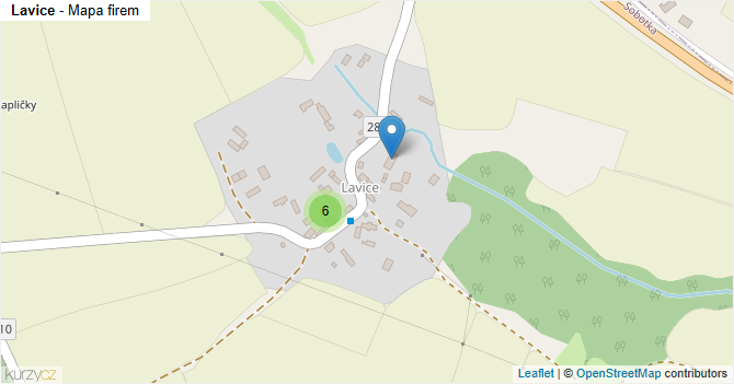 Lavice - mapa firem