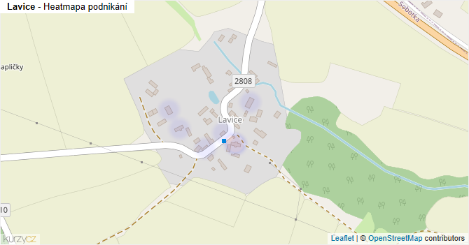 Lavice - mapa podnikání