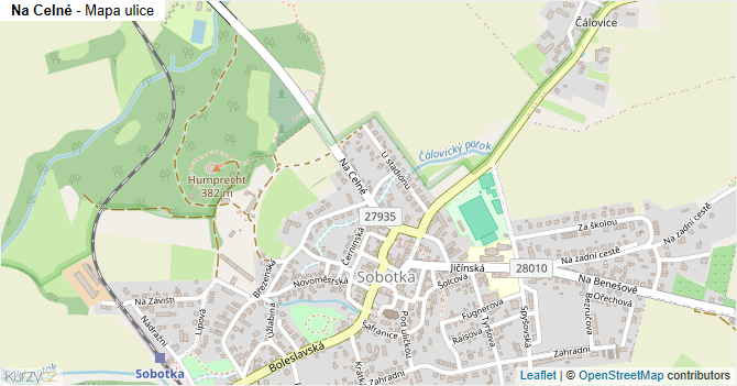 Na Celné - mapa ulice