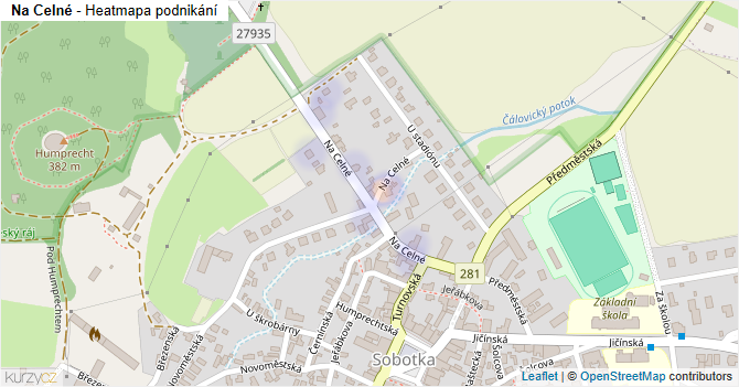 Na Celné - mapa podnikání