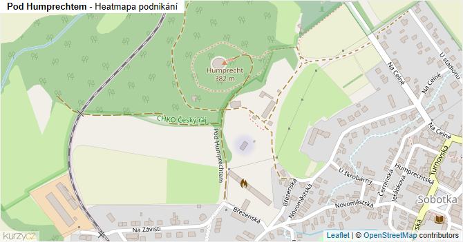 Pod Humprechtem - mapa podnikání