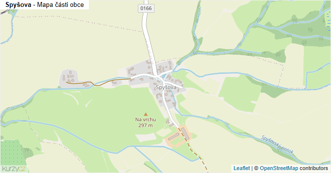 Spyšova - mapa části obce