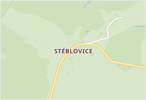 Stéblovice v obci Sobotka - mapa části obce