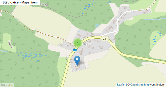 Stéblovice - mapa firem