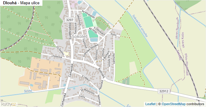 Dlouhá - mapa ulice