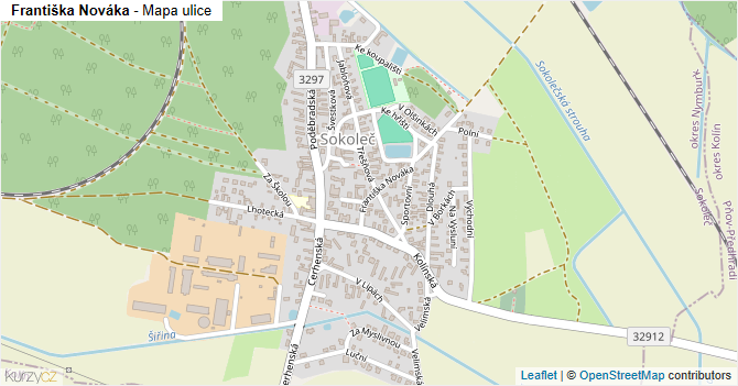 Františka Nováka - mapa ulice