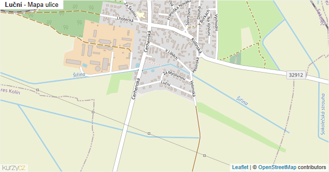 Luční - mapa ulice