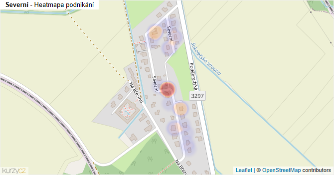 Severní - mapa podnikání