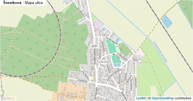 Švestková - mapa ulice