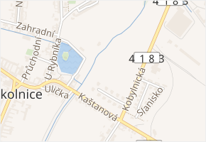 Cukrovar v obci Sokolnice - mapa ulice