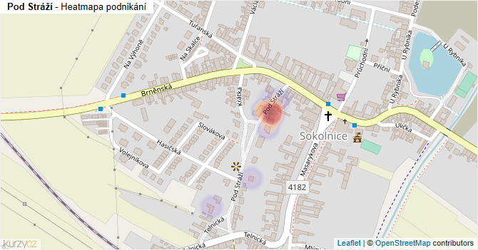 Pod Stráží - mapa podnikání
