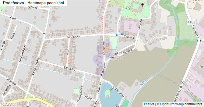 Podešvova - mapa podnikání
