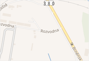 Rozvodna v obci Sokolnice - mapa ulice