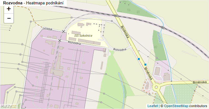 Rozvodna - mapa podnikání