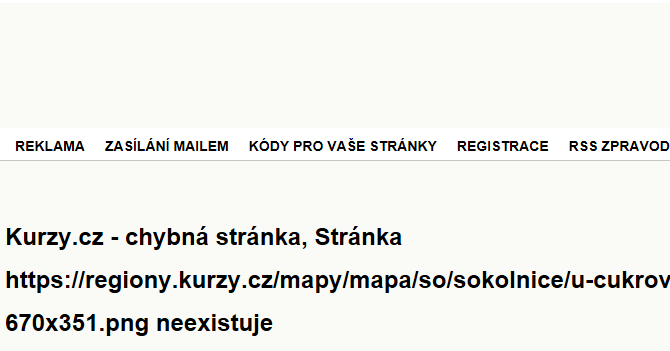 U Cukrovaru - mapa ulice