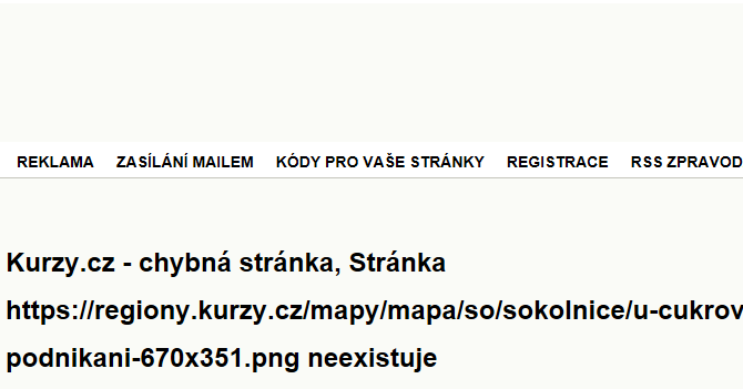 U Cukrovaru - mapa podnikání