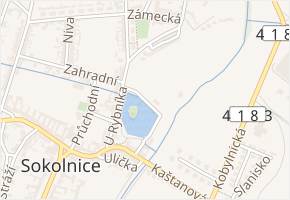 U Rybníka v obci Sokolnice - mapa ulice
