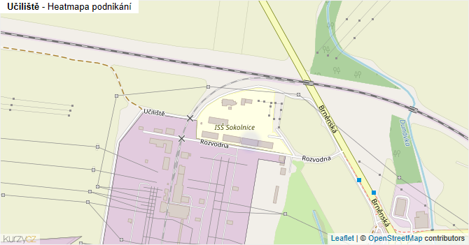 Učiliště - mapa podnikání
