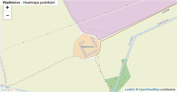 Vladimírov - mapa podnikání