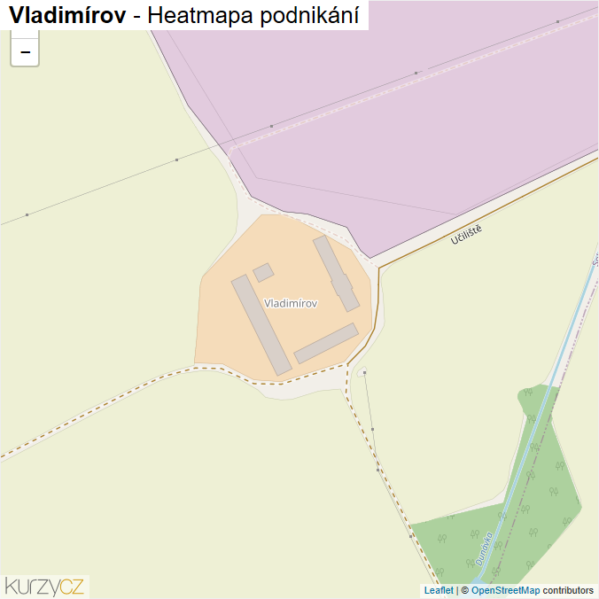 Mapa Vladimírov - Firmy v ulici.