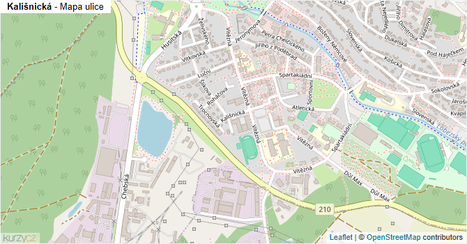 Kališnická - mapa ulice