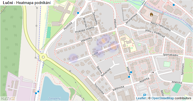 Luční - mapa podnikání