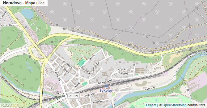 Nerudova - mapa ulice