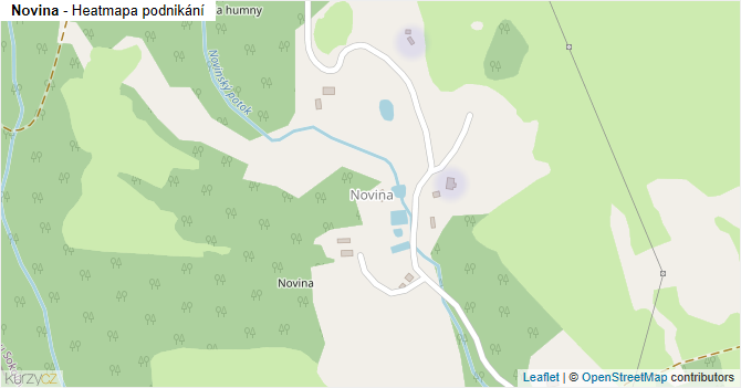Novina - mapa podnikání