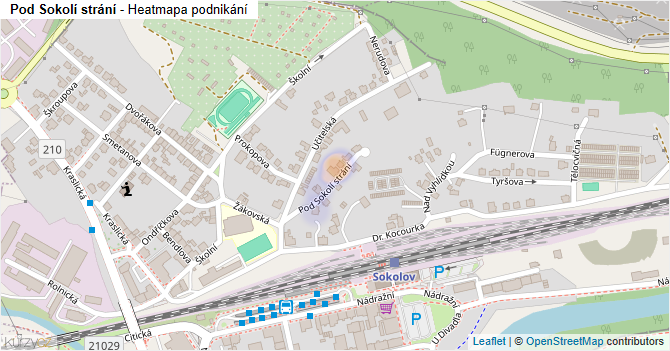 Pod Sokolí strání - mapa podnikání
