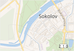 Příčná v obci Sokolov - mapa ulice