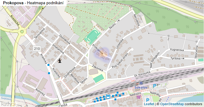 Prokopova - mapa podnikání