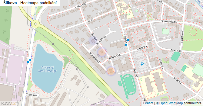 Šlikova - mapa podnikání