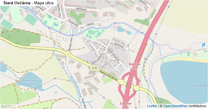 Stará Ovčárna - mapa ulice