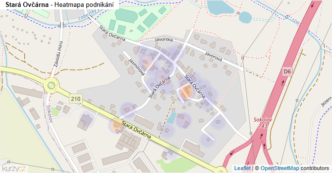 Stará Ovčárna - mapa podnikání
