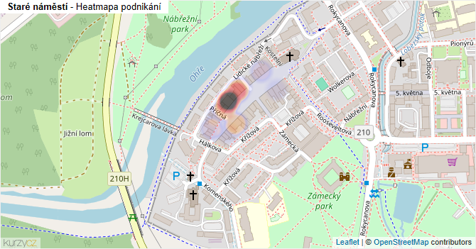 Staré náměstí - mapa podnikání