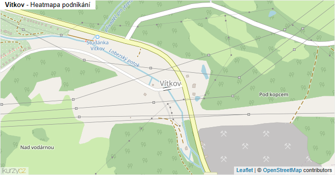 Vítkov - mapa podnikání