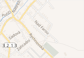 Nad Farou v obci Solnice - mapa ulice