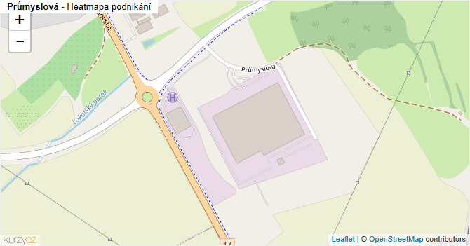 Průmyslová - mapa podnikání