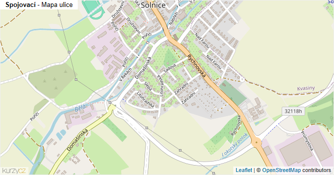 Spojovací - mapa ulice