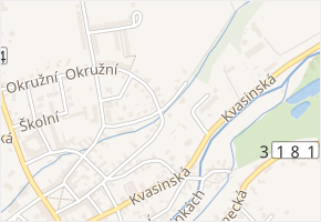 V Zástruží v obci Solnice - mapa ulice