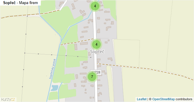 Sopřeč - mapa firem