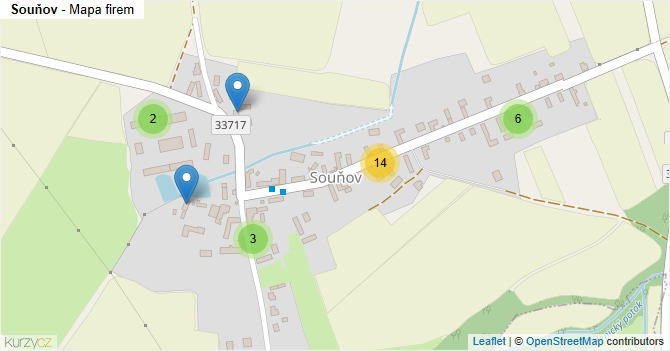 Souňov - mapa firem