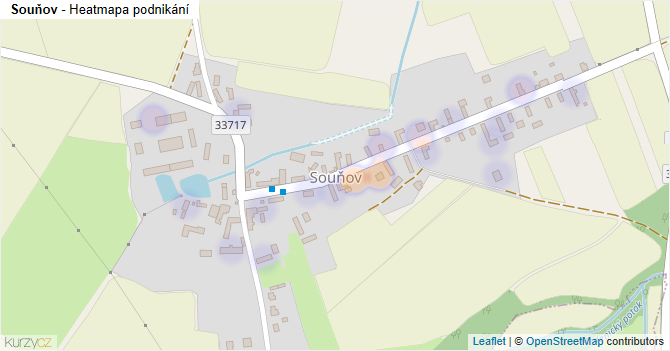 Souňov - mapa podnikání