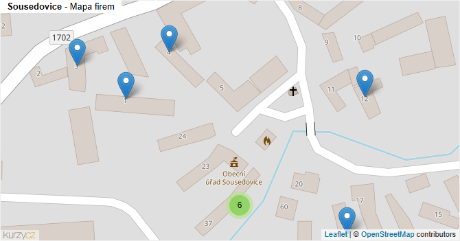 Sousedovice - mapa firem