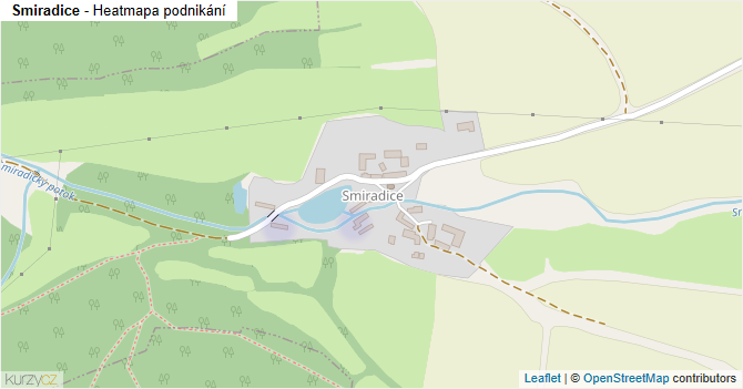 Smiradice - mapa podnikání