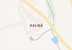Kalná v obci Soutice - mapa části obce