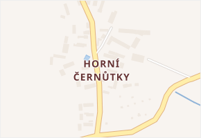 Horní Černůtky v obci Sovětice - mapa části obce