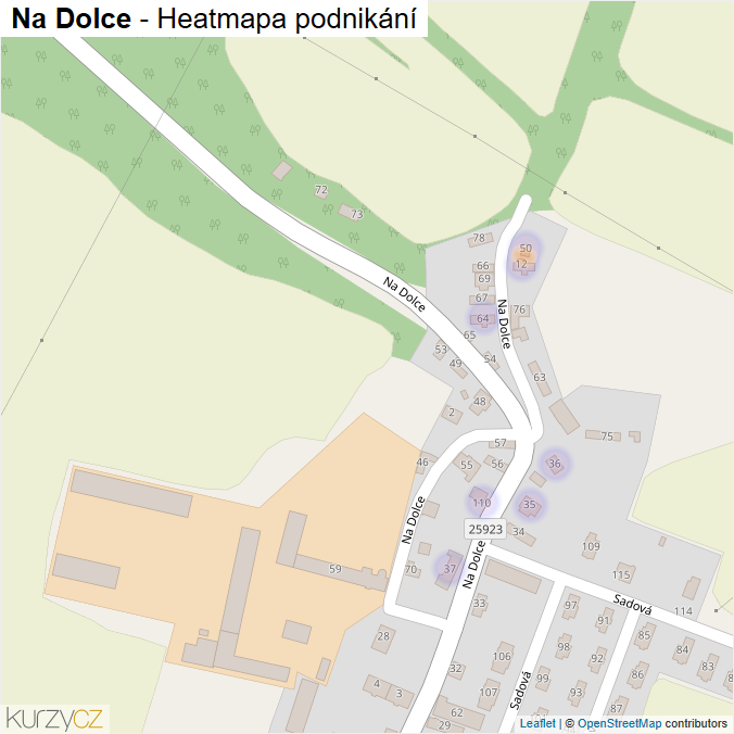 Mapa Na Dolce - Firmy v ulici.