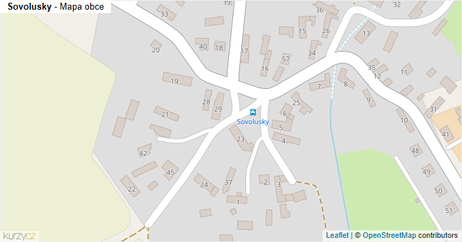 Sovolusky - mapa obce