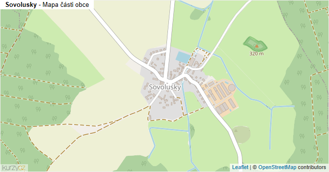 Sovolusky - mapa části obce